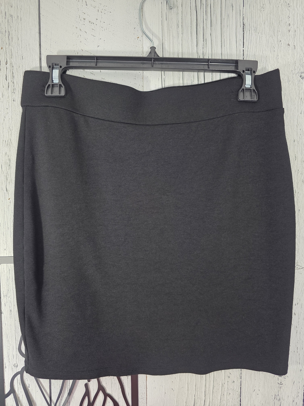 Revamped Black Foldover Waist Mini Skirt Size XL Classic Casual Workwear